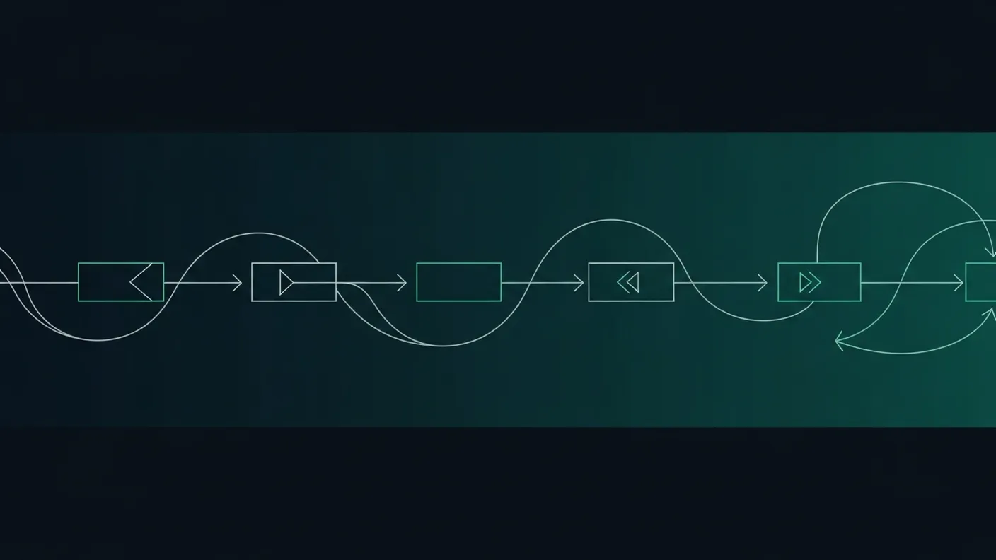 Workflow arrows motif representing aDNA operational processes