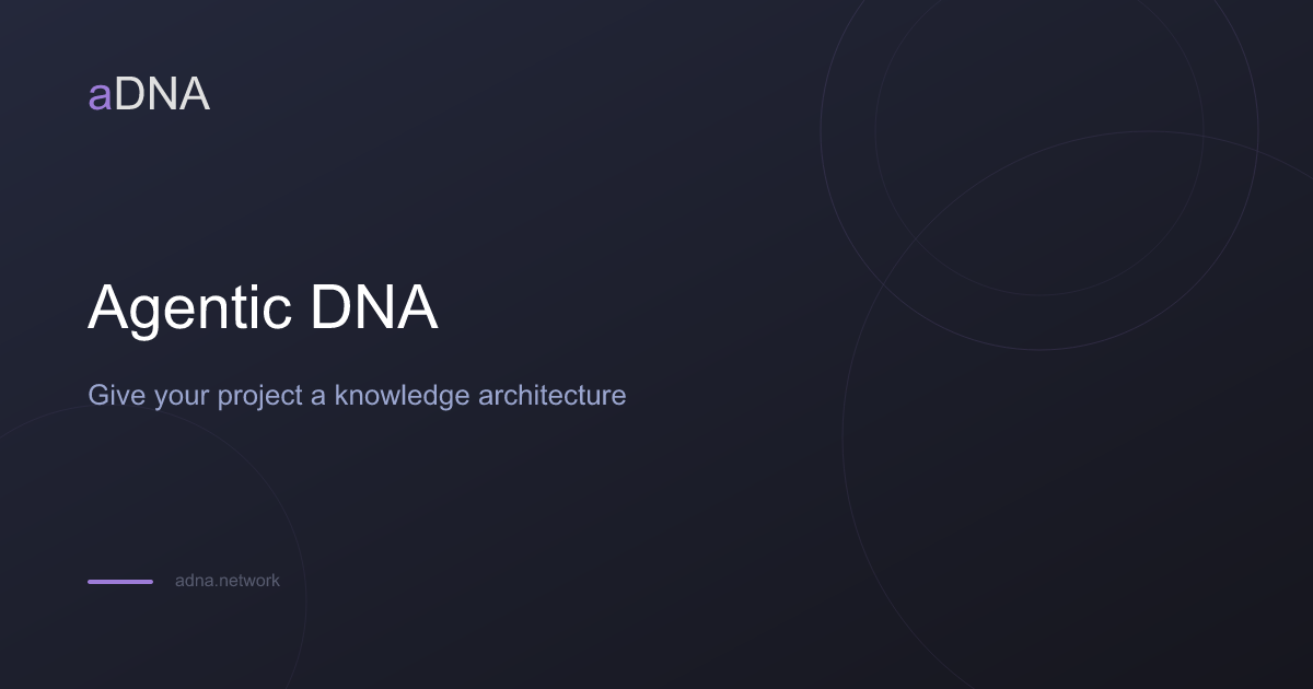 aDNA — the open standard & network for shared context
